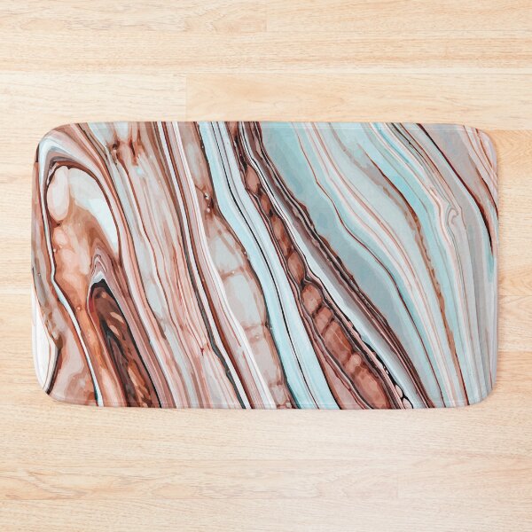 Item preview, Marble Swirls of Brown, Blue and White Abstract Pattern designed and sold by Alicia Chee.
