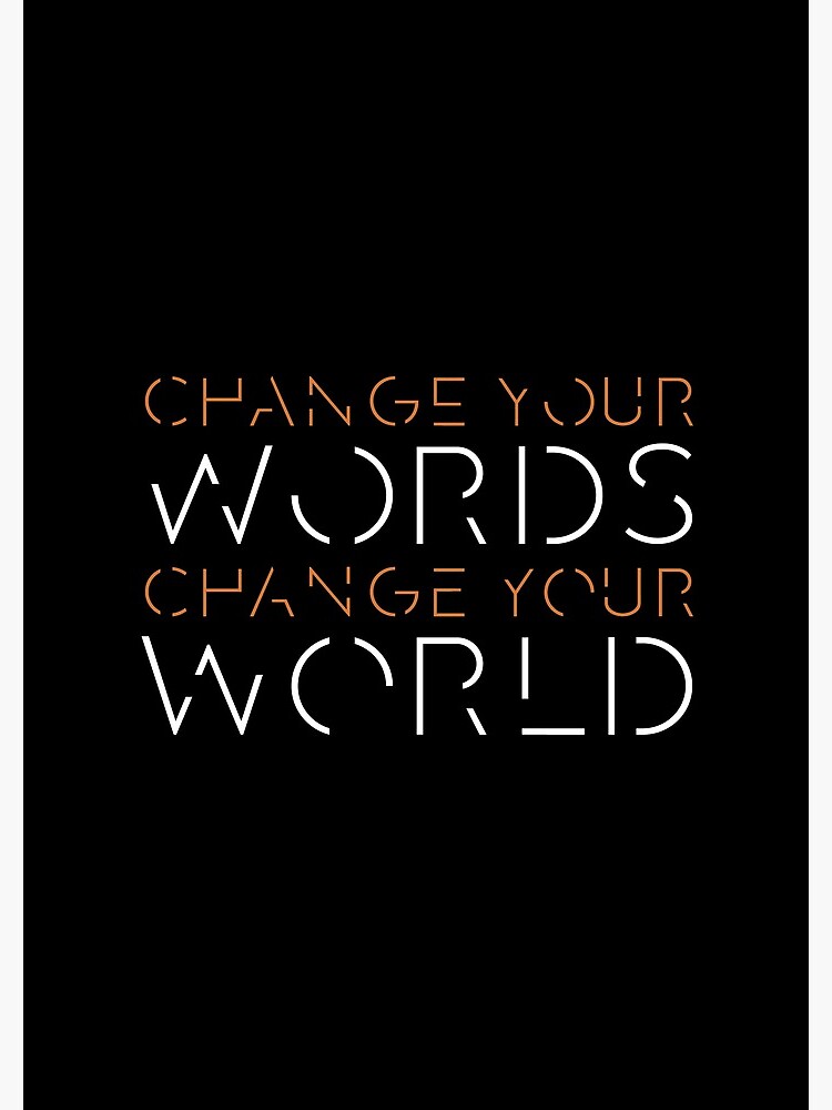 Thumbnail 3 of 3, Journal, Change Your Words, Change Your World - 1 designed and sold by Philmjones.