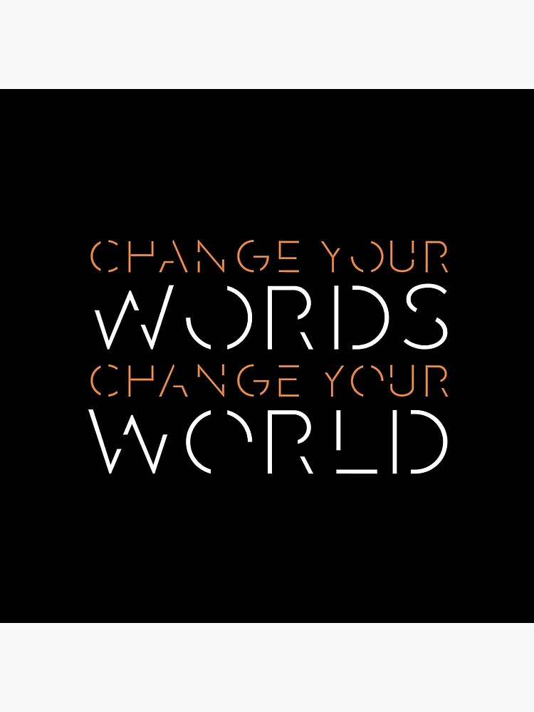 Thumbnail 2 of 2, Tote Bag, Change Your Words, Change Your World - 1 designed and sold by Philmjones.