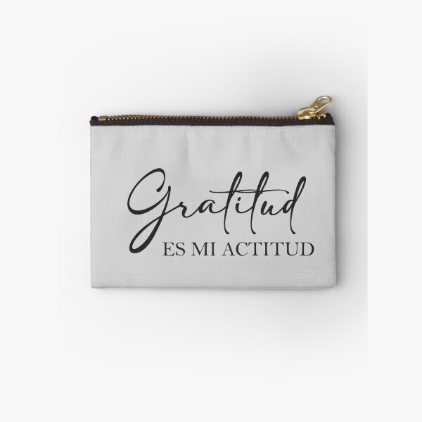 Item preview, Gratitud es mi actitud, spanish quote designed and sold by Aryam Quotes.