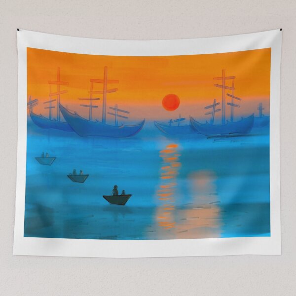 Aperçu de l'œuvre impression lever de soleil claude monet créée et vendue par springybelly.