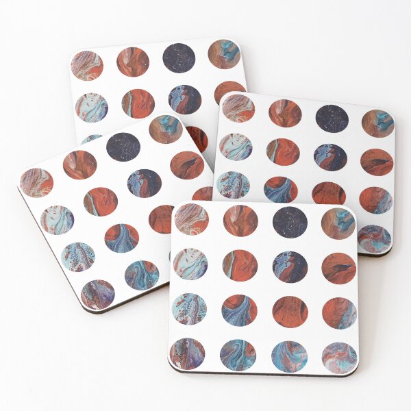 Item preview, Blue and Red Marble Circle - Bullet Journal 16 designed and sold by cheriecho.