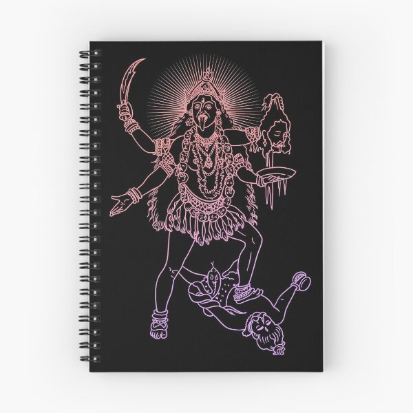 Item preview, Hindu goddess Kali line drawing vector illustration, death, asian spiritual symbol, oriental wisdom, yoga, om, aum designed and sold by Mariuki Flow.