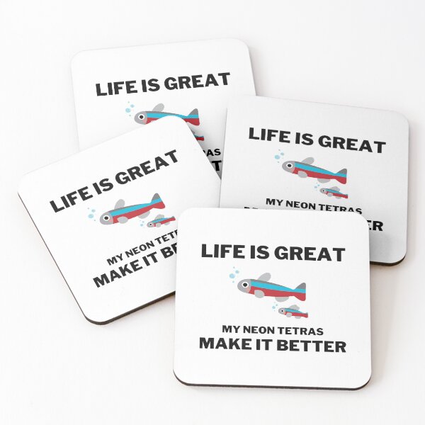 Item preview, Neon Tetras Life is great design designed and sold by MinimalTag.