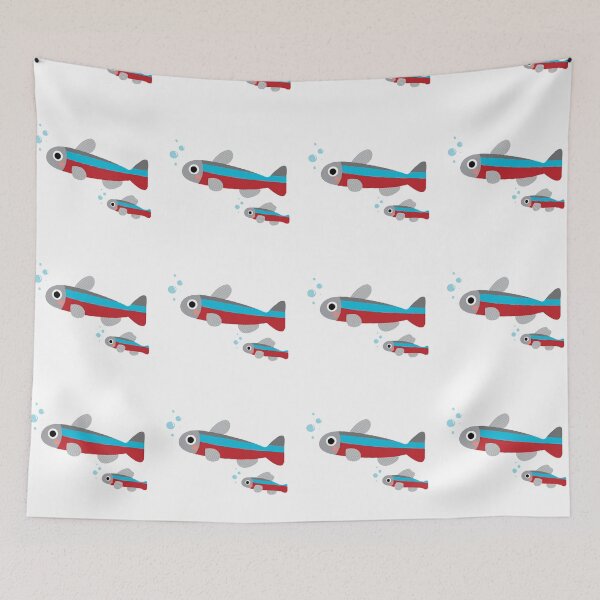 Item preview, Neon Tetras Life is great design designed and sold by MinimalTag.