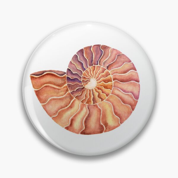Item preview, Ammonite Fossil Watercolor designed and sold by Amber Schiltz.