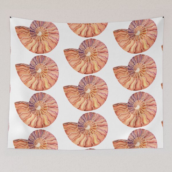 Item preview, Ammonite Fossil Watercolor designed and sold by Amber Schiltz.