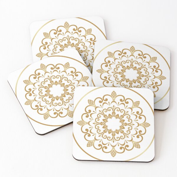 Item preview, Best seller Gold floral , Ornament , Brown pattern circle designed and sold by AhmedXhah.