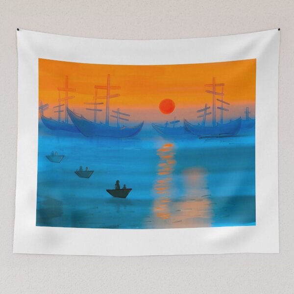 Aperçu de l'œuvre impression lever de soleil claude monet créée et vendue par springybelly.