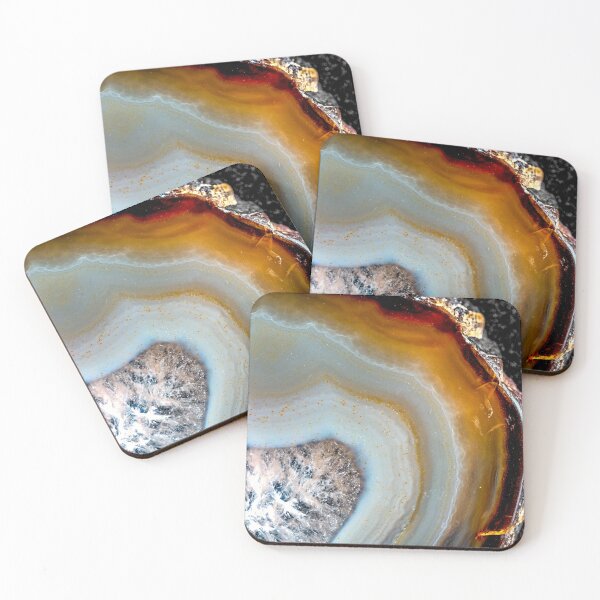 Item preview, Natural colored caramel agate slice designed and sold by Roger Porter Photography.