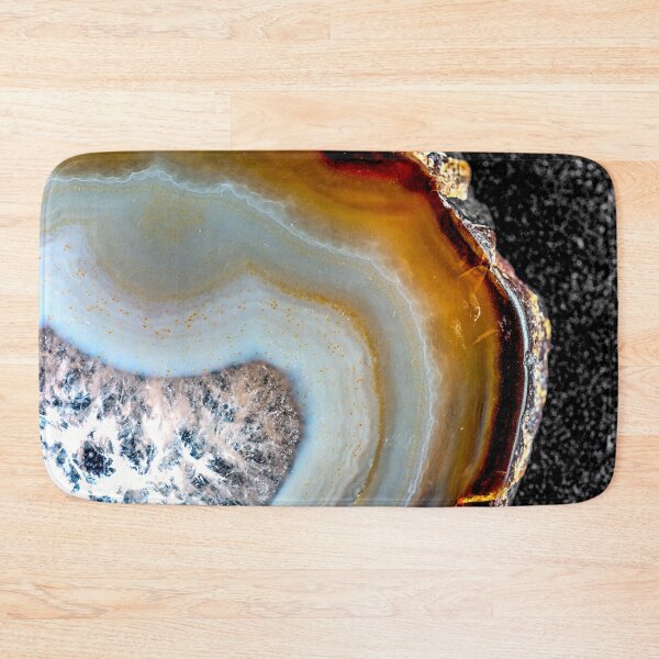 Item preview, Natural colored caramel agate slice designed and sold by Roger Porter Photography.