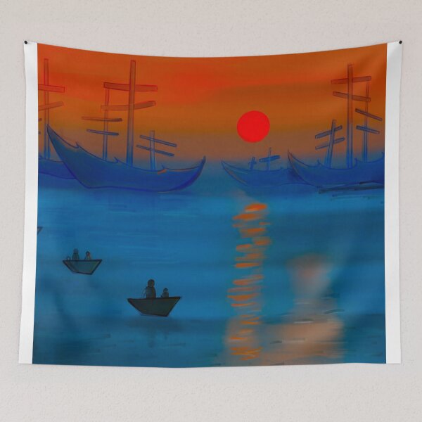 Aperçu de l'œuvre impression lever de soleil claude monet créée et vendue par springybelly.