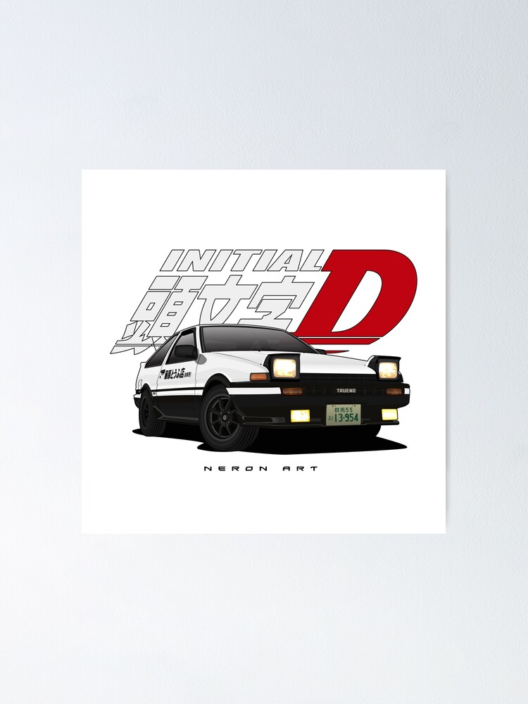 Toyota Ae86 Poster By Neron Art Redbubble