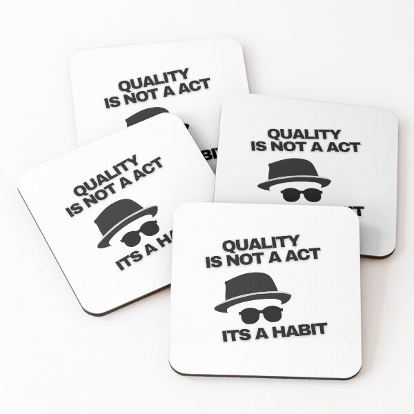 Item preview, Quality is not an act its a habit designed and sold by HasnaanMohsin.