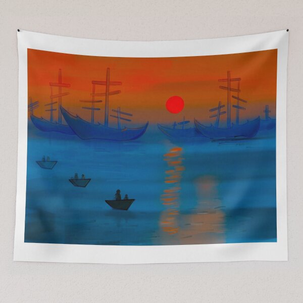 Aperçu de l'œuvre impression lever de soleil claude monet créée et vendue par springybelly.