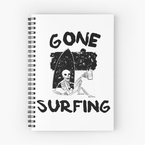 Item preview, Gone Surfing | Skull and Bones Illustration designed and sold by modernzen.