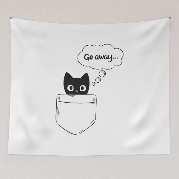 Item preview, Black Cat In Pocket designed and sold by CutiPiStudios.