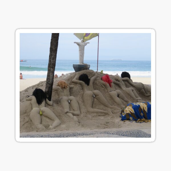Item preview, Rio Brazil, Ipanema Beach, Copacabana Beach, Sand Sculpture designed and sold by StrongJourneys.
