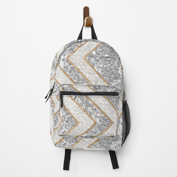 Item preview, Art Deco Pattern With Crushed Glass, Glittery Silver Foil and Gold designed and sold by Octavia Soldani.