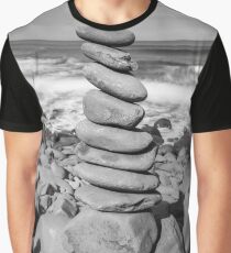Stone Stacking Sculpture Graphic T-Shirt