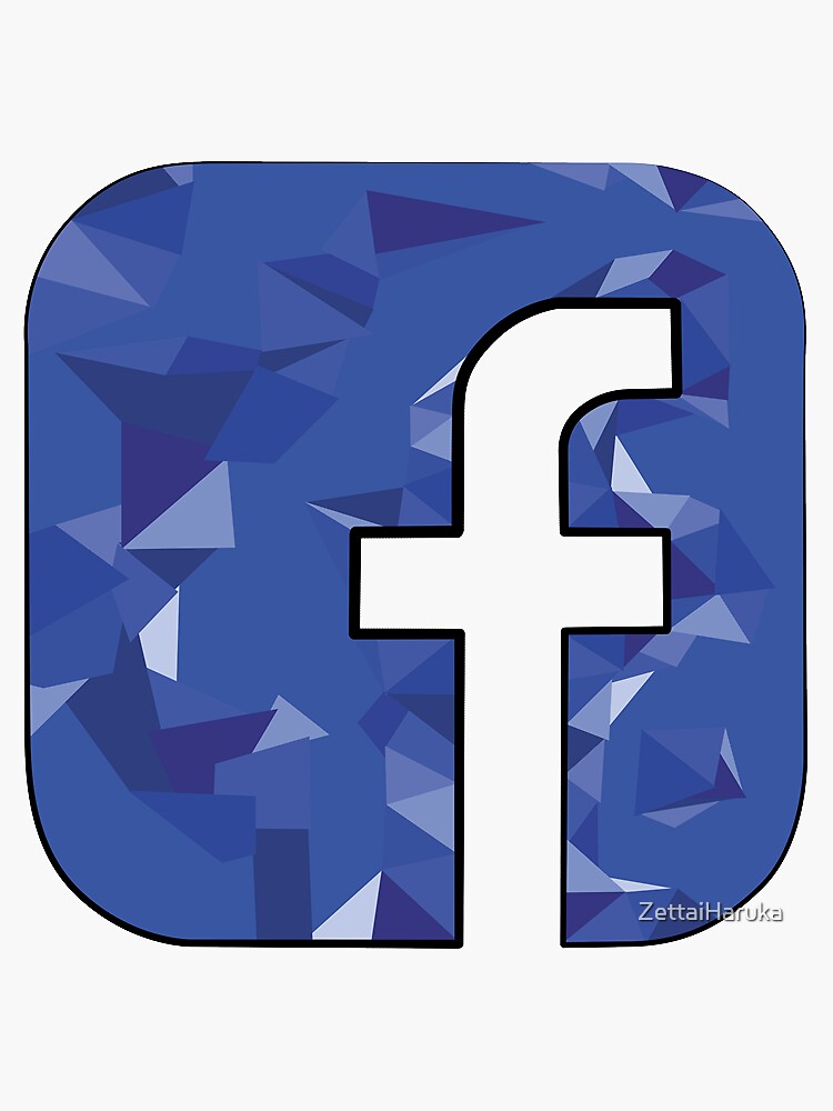 "Crystal Facebook" Sticker by ZettaiHaruka Redbubble