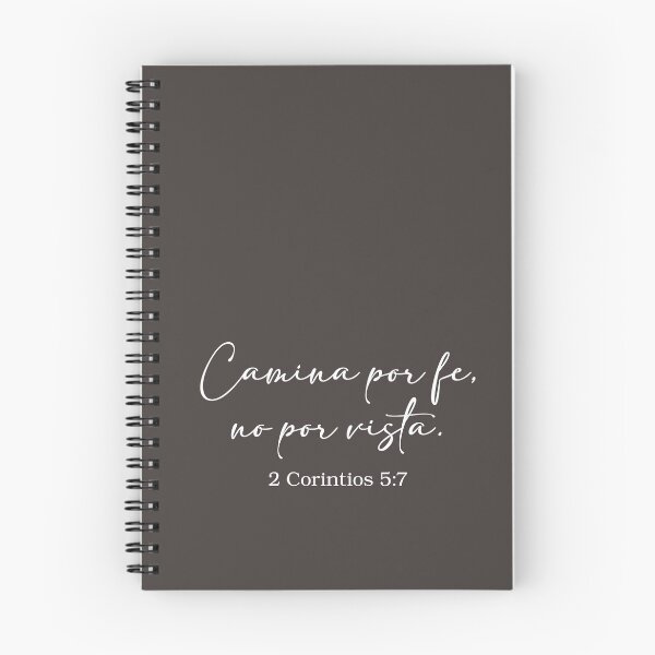 Item preview, Camina por fe no por vista, spanish quote designed and sold by Aryam Quotes.