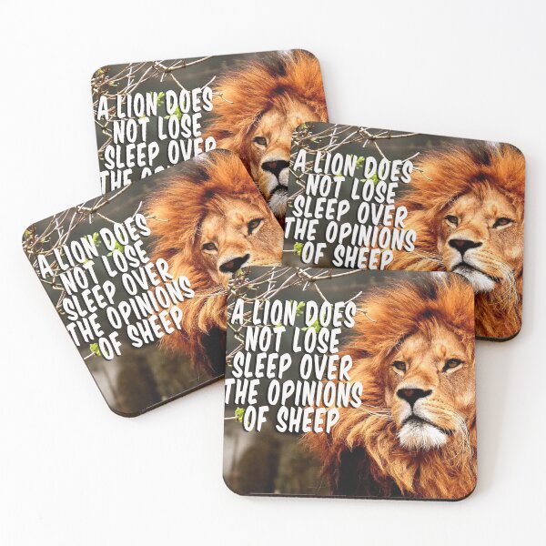 Item preview, A lion does not lose sleep over the opinions of sheep designed and sold by Crystalsgraphix.