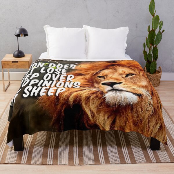 Item preview, A lion does not lose sleep over the opinions of sheep designed and sold by Crystalsgraphix.