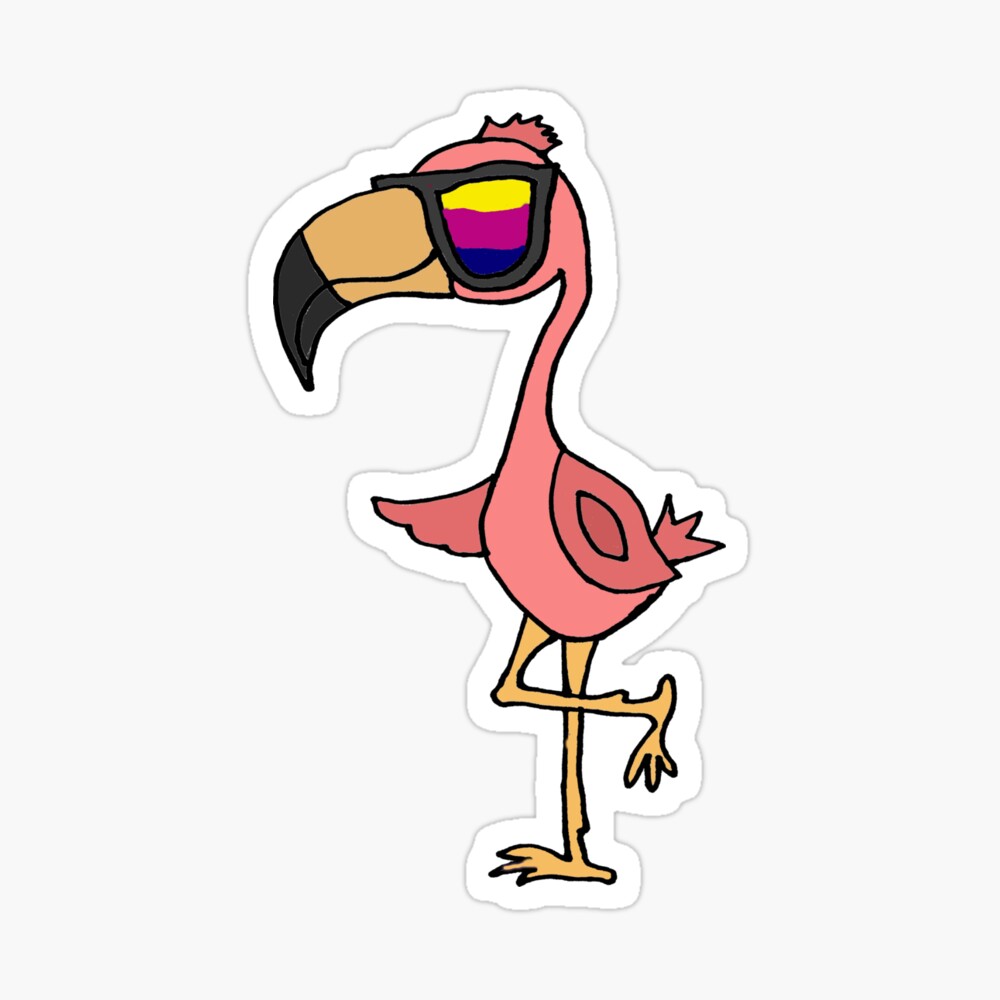 A Vector Illustration Of A Cartoon Flamingo With Sunglasses. Royalty Free  SVG, Cliparts, Vectors, and Stock Illustration. Image 83486560.