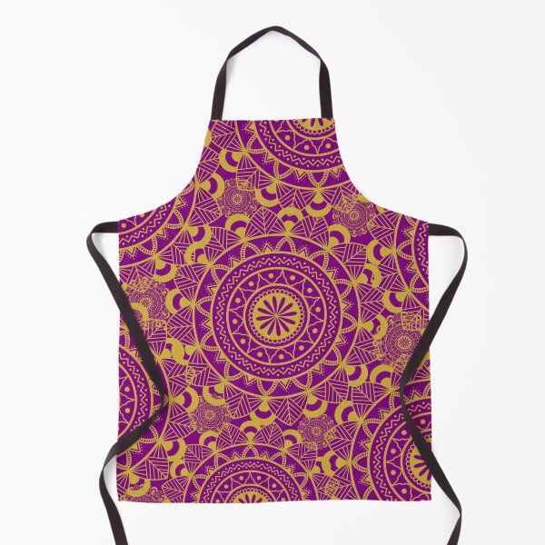 Item preview, Gold and purple mandala geometric design designed and sold by Shir-designs.