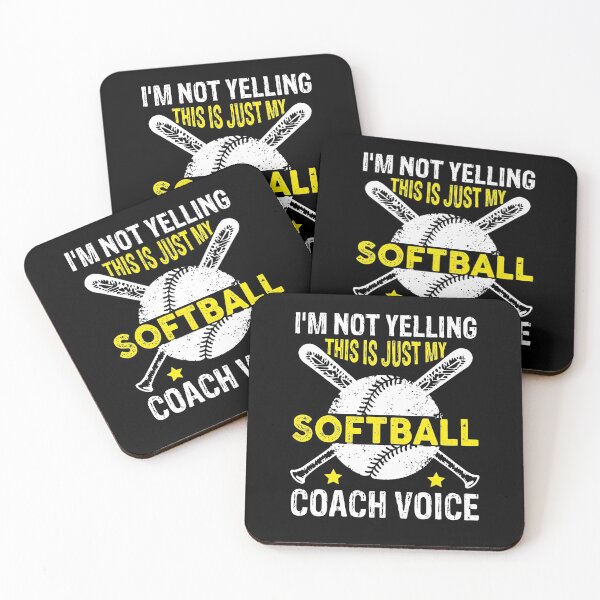 Item preview, I'm Not Yelling This Is Just My Softball Coach Voice designed and sold by Theobsessed01.