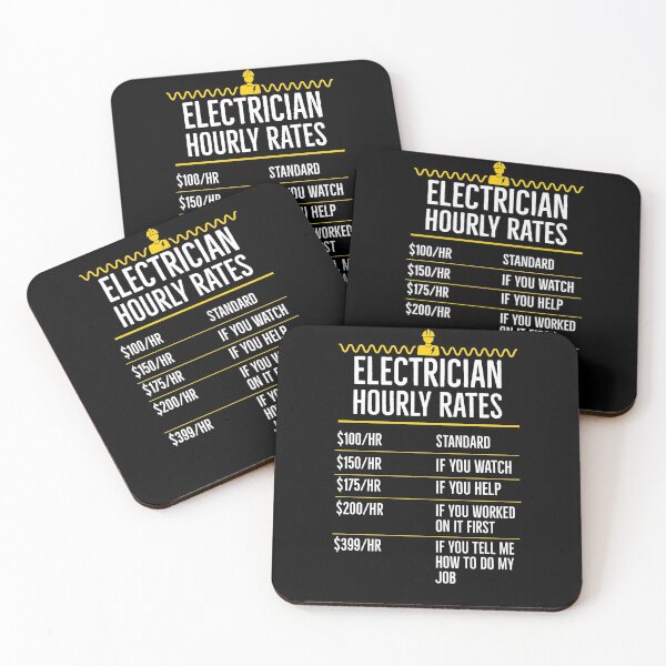 Item preview, Electrician Hourly Rates designed and sold by AwesomeWorld1.