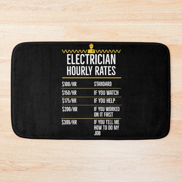 Item preview, Electrician Hourly Rates designed and sold by AwesomeWorld1.