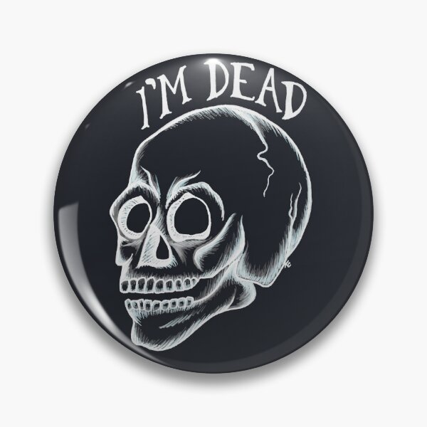 Item preview, Moonlight Retro Skull - I'm Dead designed and sold by The White Bat.
