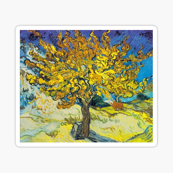 The Mulberry Tree - Vncent Van Gogh Sticker