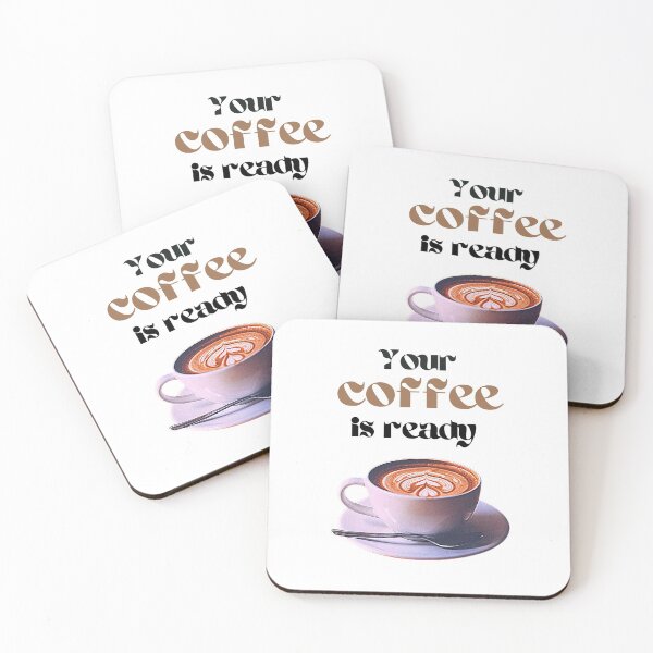 Item preview, Your cup of coffee is ready and it has some cream with a pattern on top #4  designed and sold by AnnaBBS.