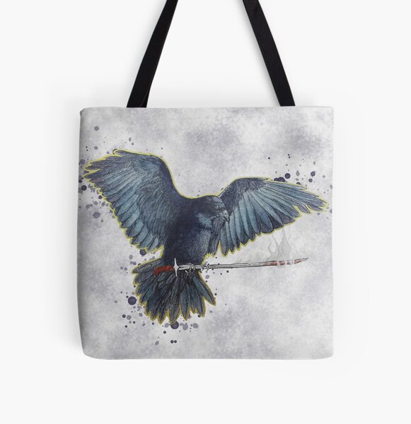 Item preview, Watercolor Halloween Magical Raven with Sword Light version designed and sold by Jessfm.