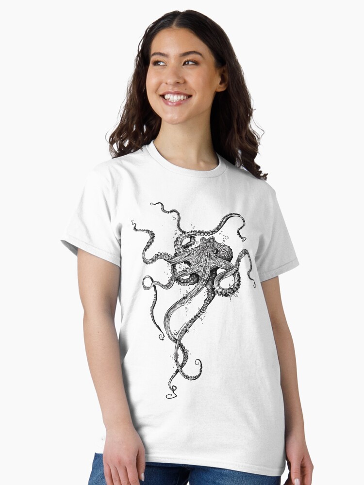 Thumbnail 2 of 7, Classic T-Shirt, Octopus designed and sold by taojb.