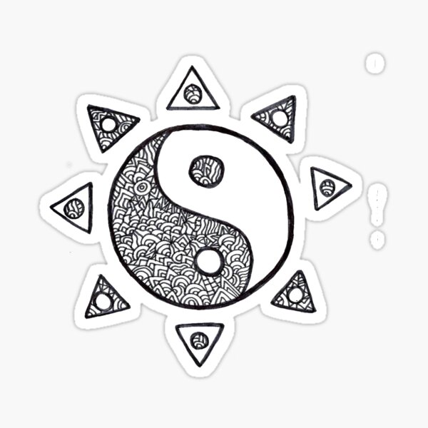 Artikel-Vorschau von Yin-Yang-Sonne, designt und verkauft von internetokay.