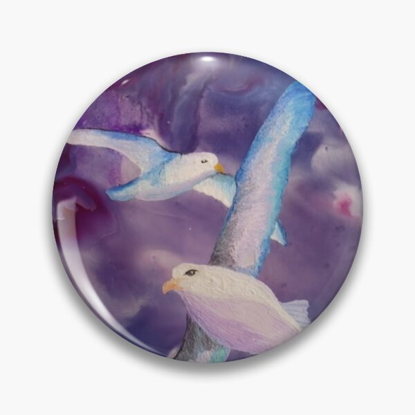 Item preview, Seagull Storm Encaustic Art designed and sold by Wendy Usher.