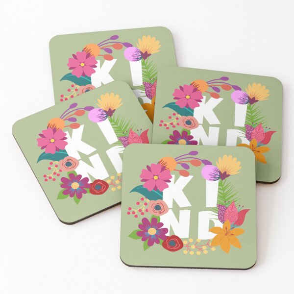 Item preview, Kind Floral Layers Pattern designed and sold by VBeesTees.