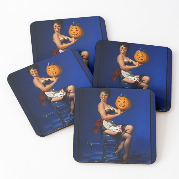 Item preview, Halloween Pin-up by Gil Elvgren Pin-Up Girl Vintage Artwork designed and sold by Xzendor7 Digital Art Creations.