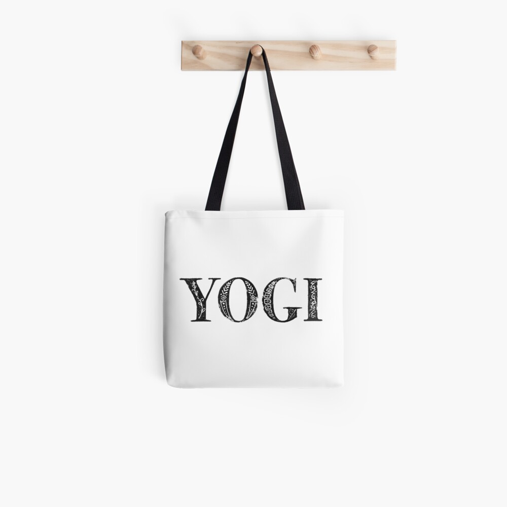 Serif Stamp Type - Yogi Tote Bag