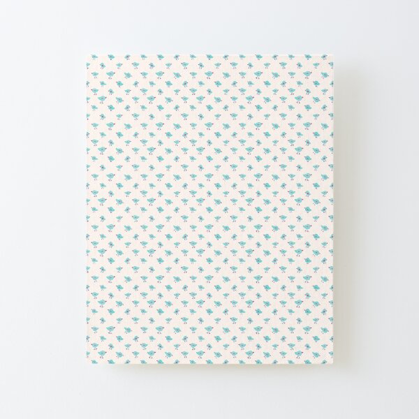 Tiny Birds Repeat Pattern Canvas Mounted Print