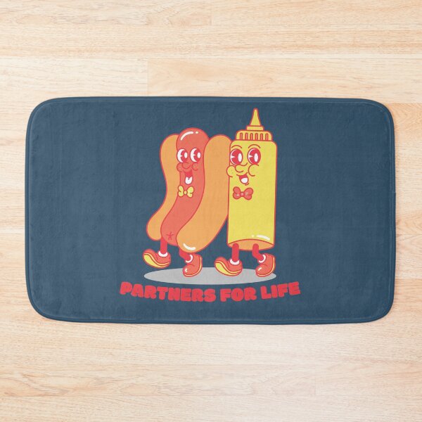 Item preview, HOTDOG AND MUSTARD BEST PAERTNERS CLASIC T-SHIRT designed and sold by Seimbangseirama.