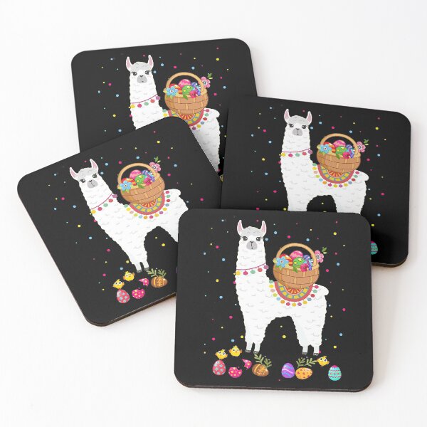 Artikelvorschau, Fröhliches Osterhasen-Lama, das Osterei-Körbe-Geschenke bringt entworfen und verkauft von wernericrj97.