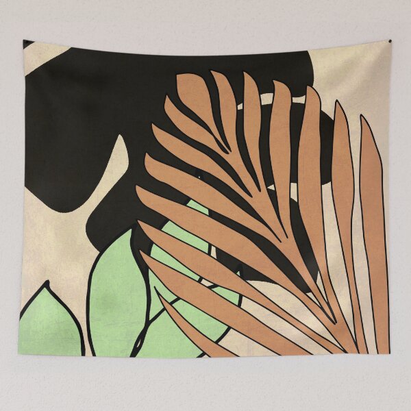 Item preview, Leaves boho neutral art designed and sold by MarsPrints.