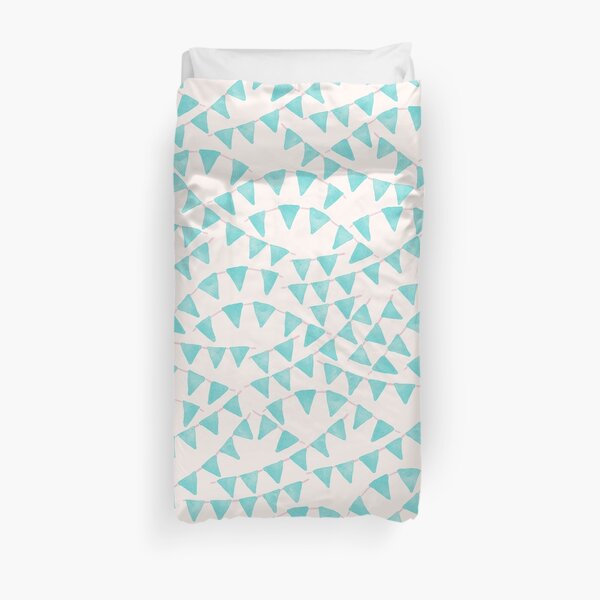 Pennants Banner Repeat Pattern Duvet Cover