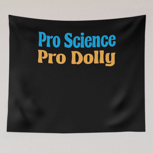 Item preview, pro science pro dolly blue yellow  designed and sold by LAST WEEK'S STOLEN AESTHETICS.
