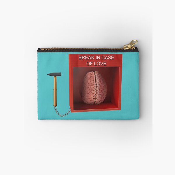 Item preview, Break in case of love, emergency box art on blue designed and sold by AznavourByKarin.